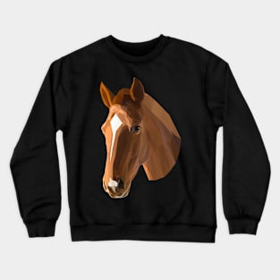 Low Poly Horse Crewneck Sweatshirt